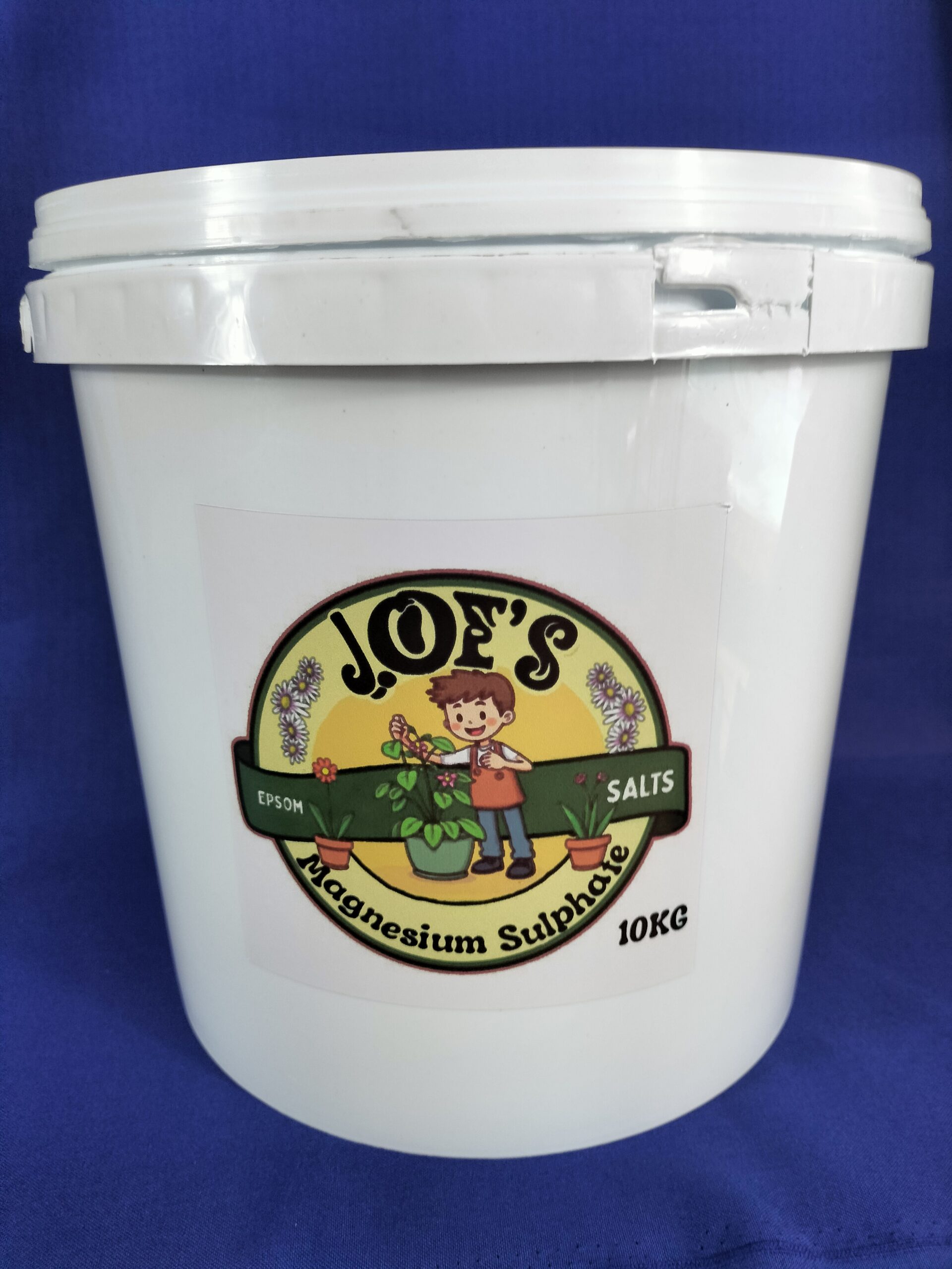 10kg of Joes Epsom Salts in a white bucket